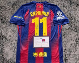 Flocage RAPHINHA #11 – FC Barcelone Domicile 2024/2025 (neuf, Sans Boîte)
