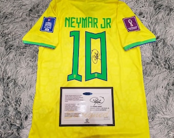 ネイマールJr. 直筆サイン入りバルセロナ 2024-25 サッカーシャツ