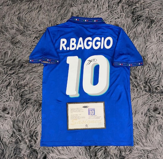 Roberto Baggio SIGNED Italy Home WORLD Cup Jersey/shirt - COA