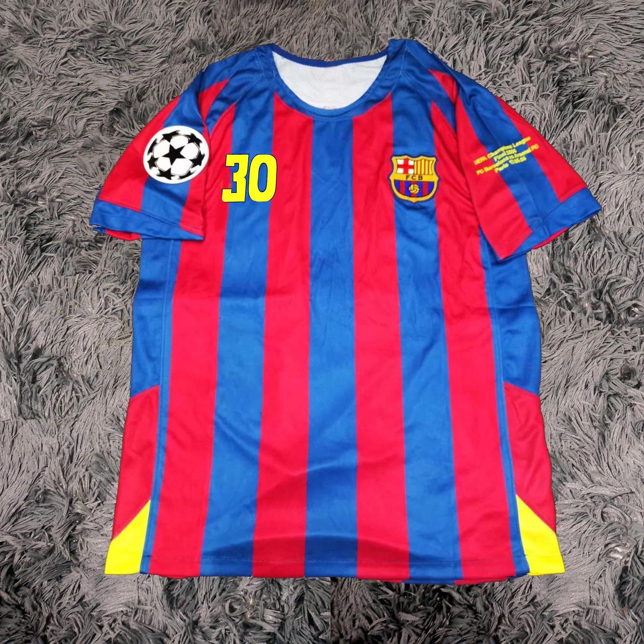 Lionel Messi SIGNED Barcelona 04/05 Home UCL #30 Jersey/shirt 