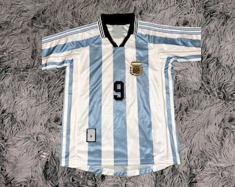 Gabriel Batistuta SIGNED Argentina 1998 Home Jersey/shirt - COA