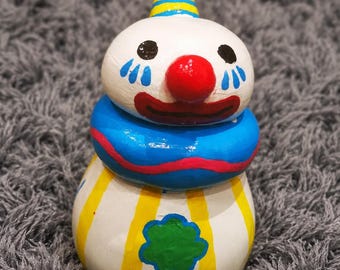 Figurine rare de Roly Poly Clown (Toy Story 5) en PVC.