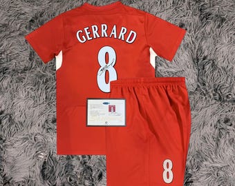 Steven Gerrard SIGNED Liverpool 04/05 UCL Final Home Jersey/shirt