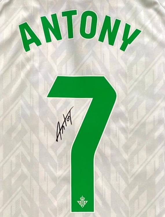 Antony SIGNED Real Betis 24/25 Home Jersey/shirt - COA - 2024