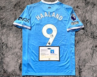 Erling Haaland Maglia/Maglia Home FIRMATA Man City 25/26 - Certificato di autenticità - 2025