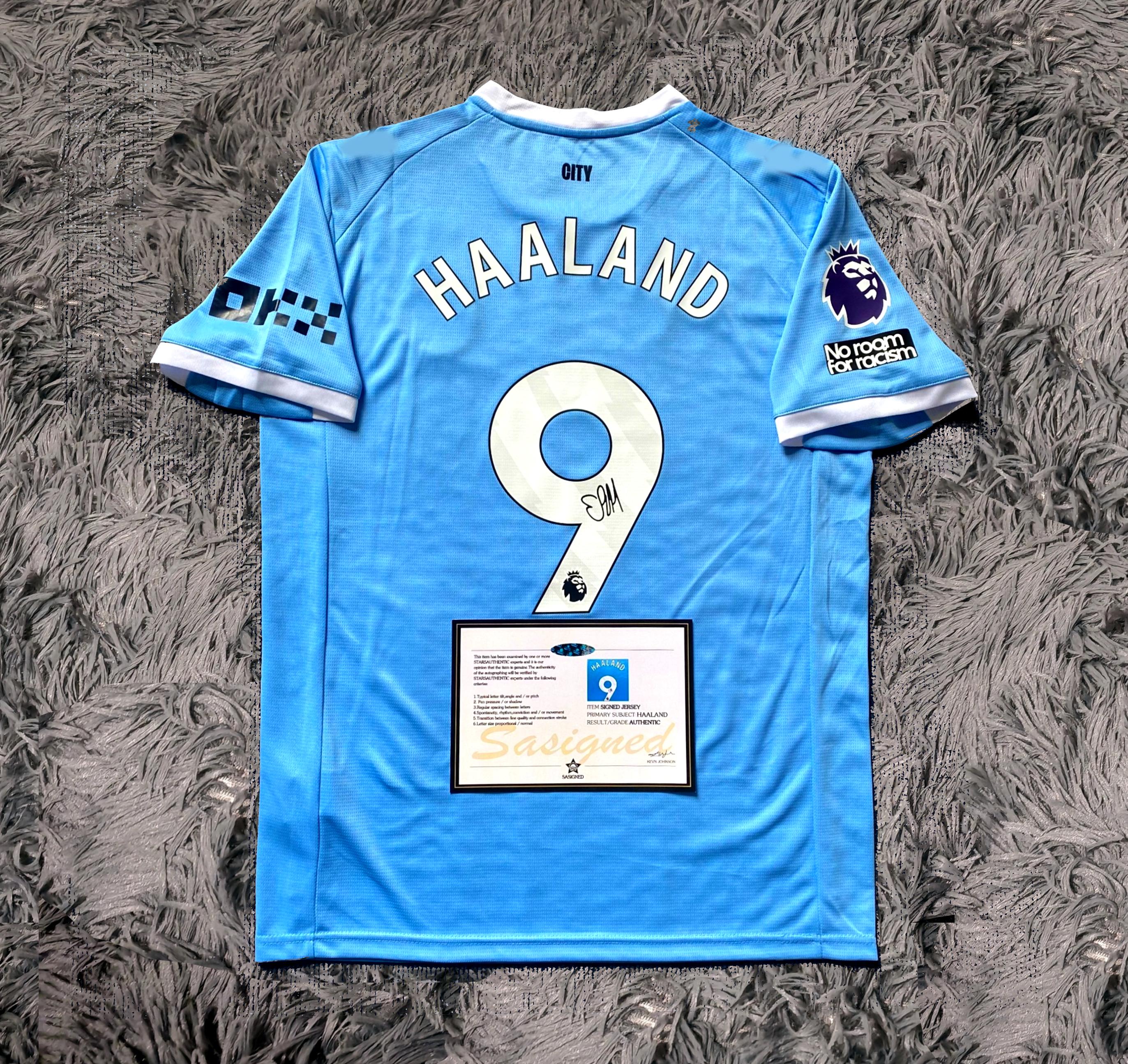 Erling Haaland SIGNED Man City 25/26 Home Jersey/shirt - COA