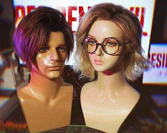 Pelucas de cosplay de Grace Ashcroft como Leon Kennedy (Resident Evil)