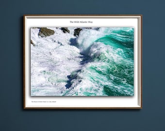Mizen Head, County Cork, Ireland, The Wild Atlantic Way, Atlantic Ocean Waves, Framed print