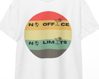 Camiseta nómada digital para teletrabajadores, camiseta para amantes de los autónomos, regalo para la vida en furgoneta nómada, regalo para teletrabajar, regalo para bloguero, camiseta unisex de algodón grueso.