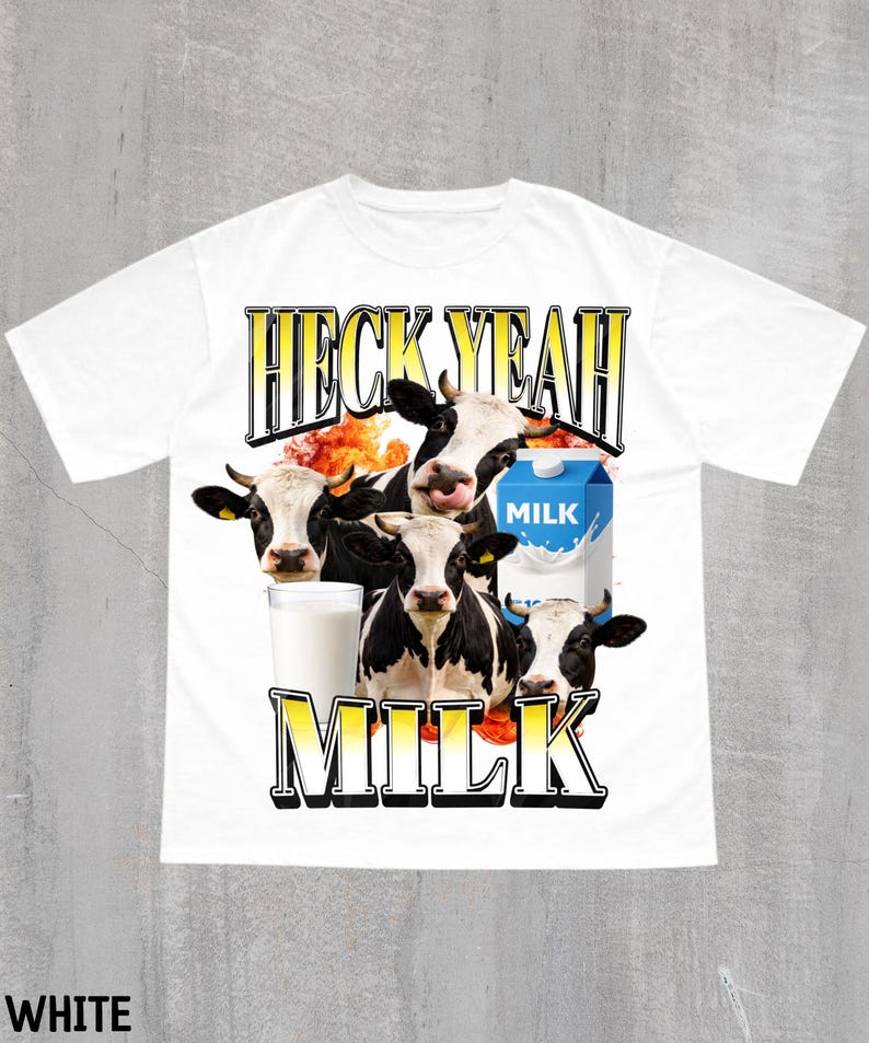 Cow Yeah Lactose Tolerant Funny Cow Meme T-shirt,gen Z Humor Shirt,edgy Meme ...