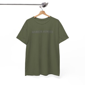 Digital nomad shirt for remote worker,nomad van life gift,freelancer lover tee,gift for blogger,work from home gift,Unisex Heavy Cotton Tee image 4