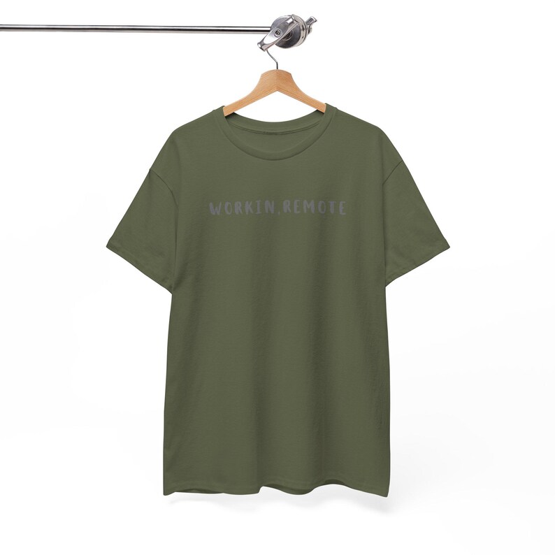Digital nomad shirt for remote worker,nomad van life gift,freelancer lover tee,gift for blogger,work from home gift,Unisex Heavy Cotton Tee image 4