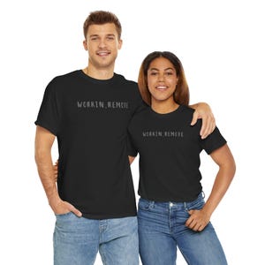 Digital nomad shirt for remote worker,nomad van life gift,freelancer lover tee,gift for blogger,work from home gift,Unisex Heavy Cotton Tee image 2