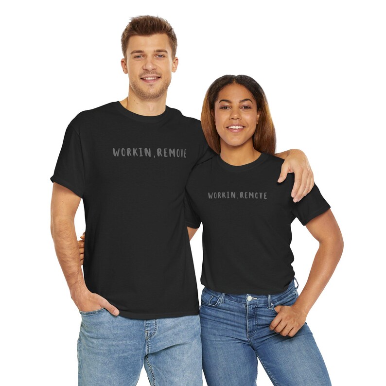 Digital nomad shirt for remote worker,nomad van life gift,freelancer lover tee,gift for blogger,work from home gift,Unisex Heavy Cotton Tee image 2