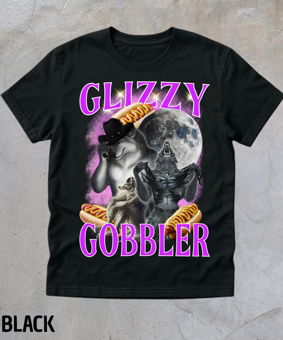 Glizzy Gobbler Funny Hotdog Meme T-shirt,gag Joke Pun Shirt,cringe ...