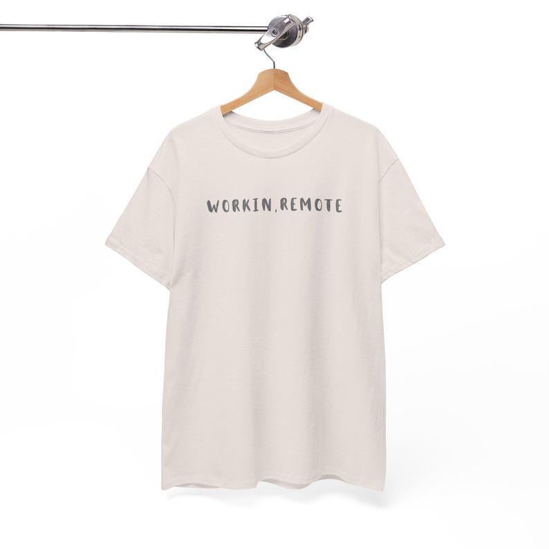 Digital nomad shirt for remote worker,nomad van life gift,freelancer lover tee,gift for blogger,work from home gift,Unisex Heavy Cotton Tee image 3