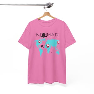 Digital nomad shirt for remote worker,freelancer lover tee,gift for blogger,nomad van life gift,work from home gift,Unisex Heavy Cotton Tee image 6