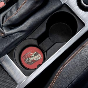 F1 Driver Helmet Soapstone Car Coaster, Formula 1 Gift, Charles Leclerc, Lewis Hamilton, Lando Norris, Oscar Piastri, Max Verstappen