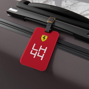 Formula 1 Luggage Tag - Racing Fan Gift,  F1 Travel Bag Accessory, Motorsport Accessory, Racing Theme Baggage Tag