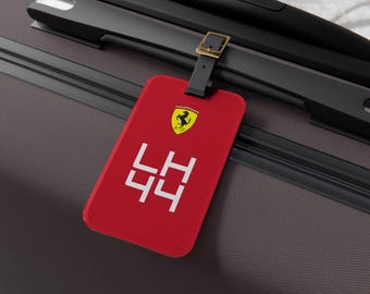 Etiqueta para equipaje de Fórmula 1 - Regalo para aficionados a las carreras, accesorio para maletas de viaje de F1, accesorio de deportes de motor, etiqueta para equipaje con temática de carreras