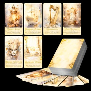 Oracle Life Cards: Divine Feminine Wisdom, inclusief een prachtige fluwelen kaarthouder.