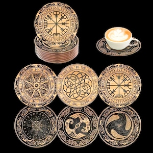 Viking Runes Coaster Set – Table/Dining A Bold Touch for Your Home and Dining