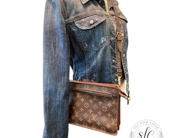 Louis Vuitton Vintage Monogram Enghein Shoulder Purse & Crossbody Bag Designer Luxury Purse