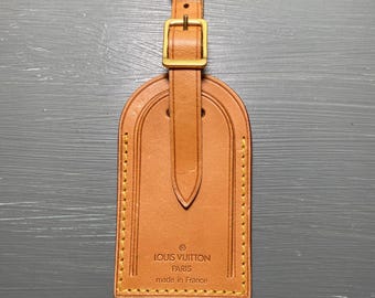 Louis Vuitton Luggage Leather Tag Designer Luxury Accessory
