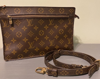 Louis Vuitton Vintage Monogram Enghein Shoulder Purse & Crossbody Bag Designer Luxury Purse