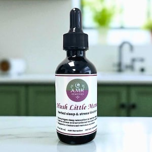 Organic Sleep & Stress Relief Tincture: Postpartum Herbal Calm Drops