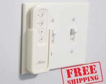 Custom Fan Remote Holder Light Switch Cover – 3D Printed Wall Plate