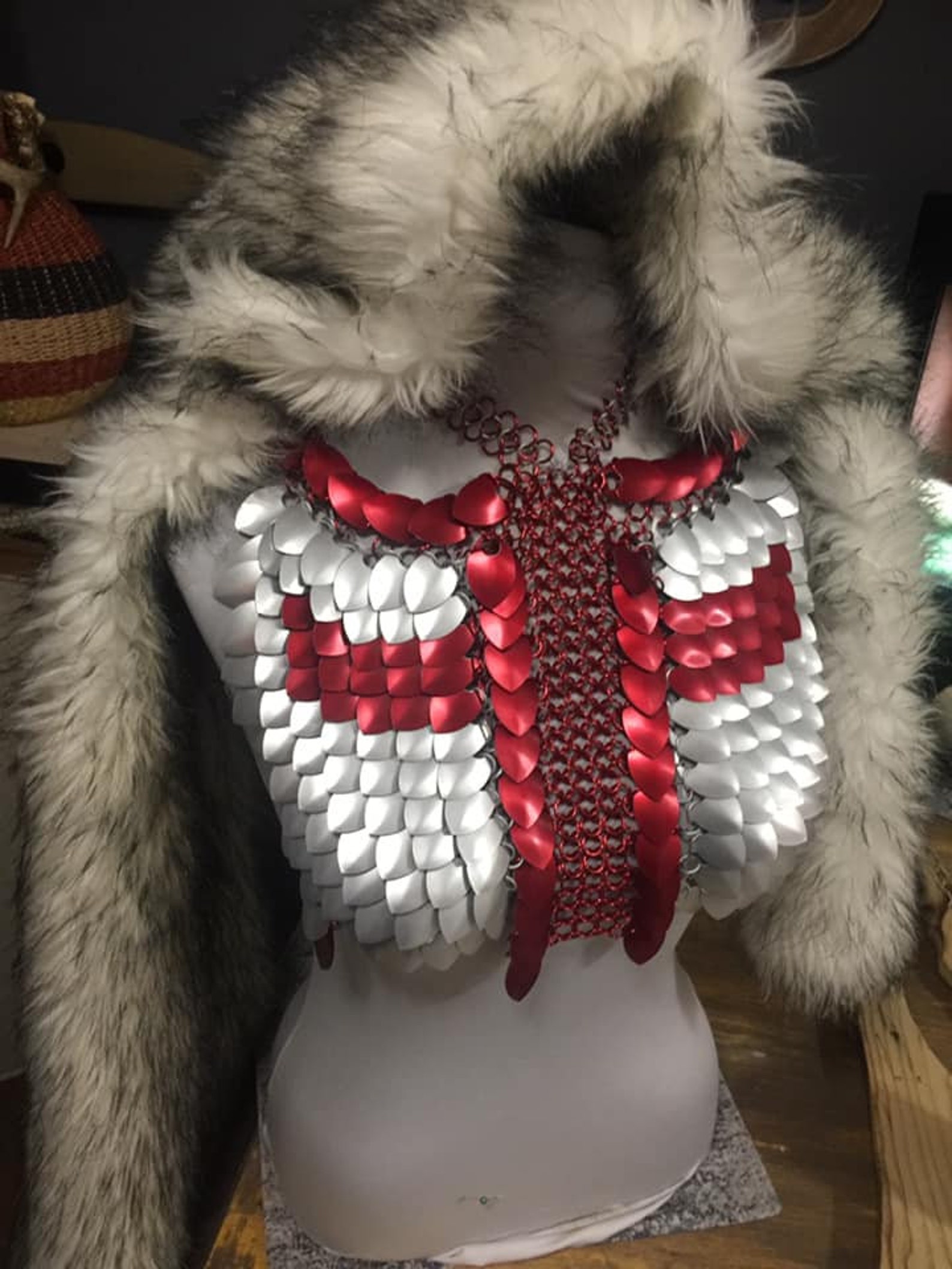 Knights Templar Scale mail Chainmail armor top vest armor LARP Etsy