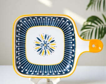 Japanische Keramik Schüssel und Teller Set mit Griffen