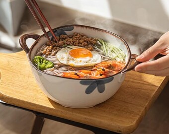 Japanische Unterglasur-Keramikschale - Großraum-Keramikgeschirr