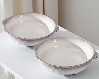 Japanische Keramikschüssel und Teller Set Minimalistisches Geschirr