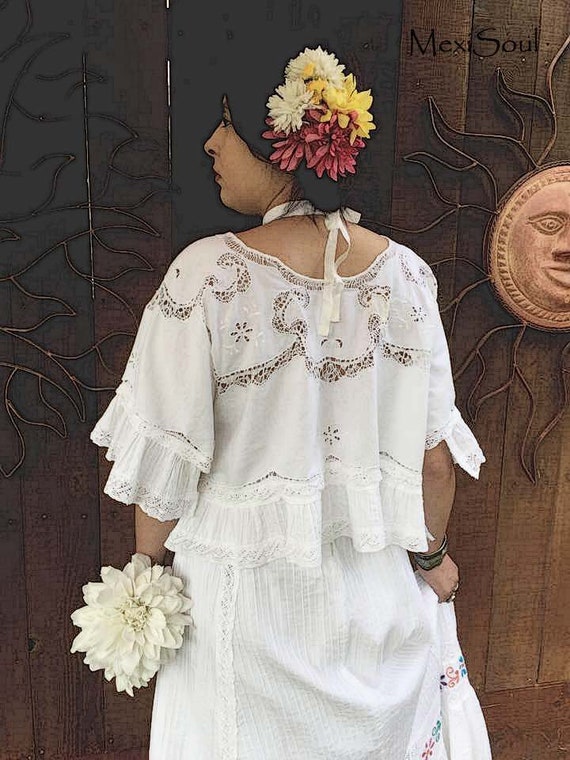 vintage mexican wedding dress