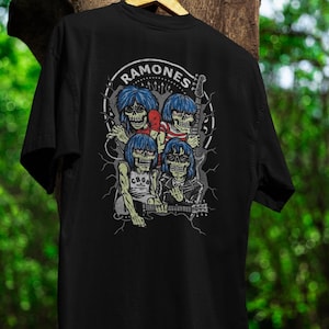 Ramones Band T-Shirt, Unisex aus schwerer Baumwolle T-Shirt
