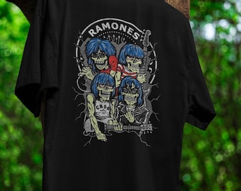 Ramones Band Tee, Unisex Heavy Cotton T-Shirt