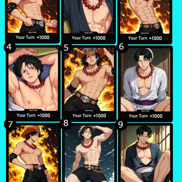 Portgas D. Ace DON!! Personalisierte Proxy Karten - One Piece TKG