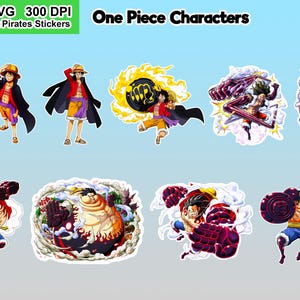 One Piece Strohhut Piraten Sticker Pack - 50 Anime Vinyl Aufkleber Set