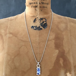 Broken China Jewelry Necklace Blue/White English Transferware, Heart Broken China Pendant, China Pendant. Gift for Her, Birthday Gift.