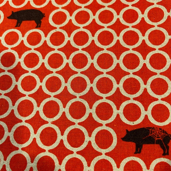 Half Yard Kokka Echino Japanese Canvas Fabric by Etsuko Furuya