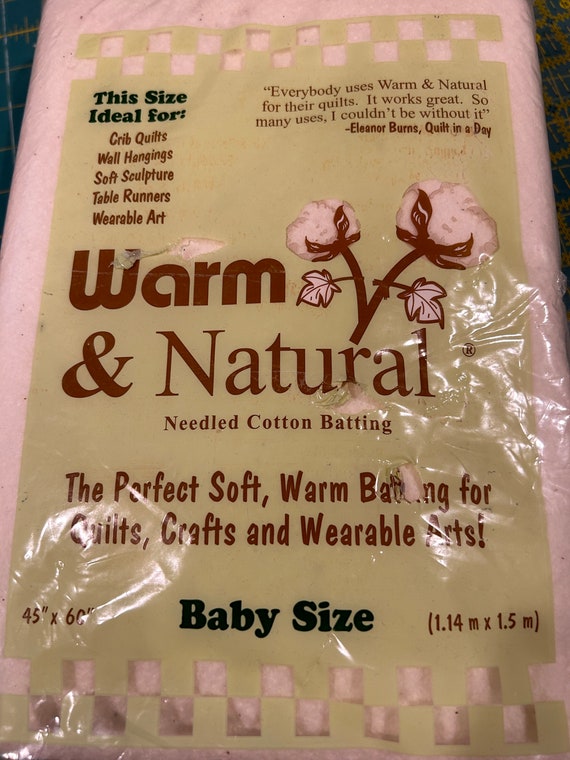 Warm and Natural Cotton Batting Crib Size