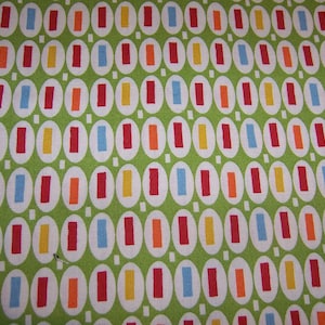 HALF YARD Moda America Jane Green Multi Pez by Sandy Klop