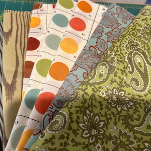 7 FAT QUARTER SET Moda Lush by Erin Michael