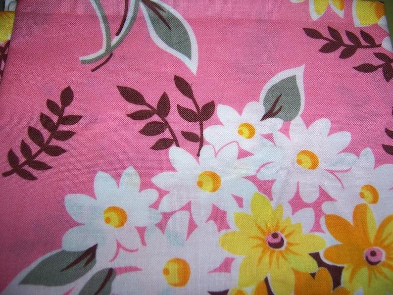 Original FQ FLEA MARKET FANCY Pink BOUQUET Cotton Fabric DENYSE SCHMIDT Quilt