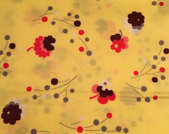 FAT QUARTER Free Spirit Flea Market Fancy Yellow Posy - Original Release!