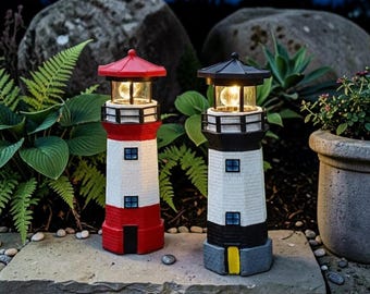 Solar Leuchtturm Garten Licht - Einzigartige Outdoor LED Rundumleuchte Dekor Geschenk