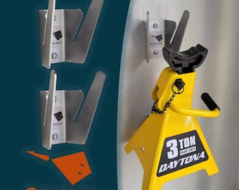 Jackstand Wandhalterung für 2 und 3 Tonnen Jack Stands, 2er Pack, Jack Stand Lagerung