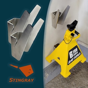 Jackstand Wall Mount for 6 Ton Jack Stands, 2-Pack, Jack Stand Storage